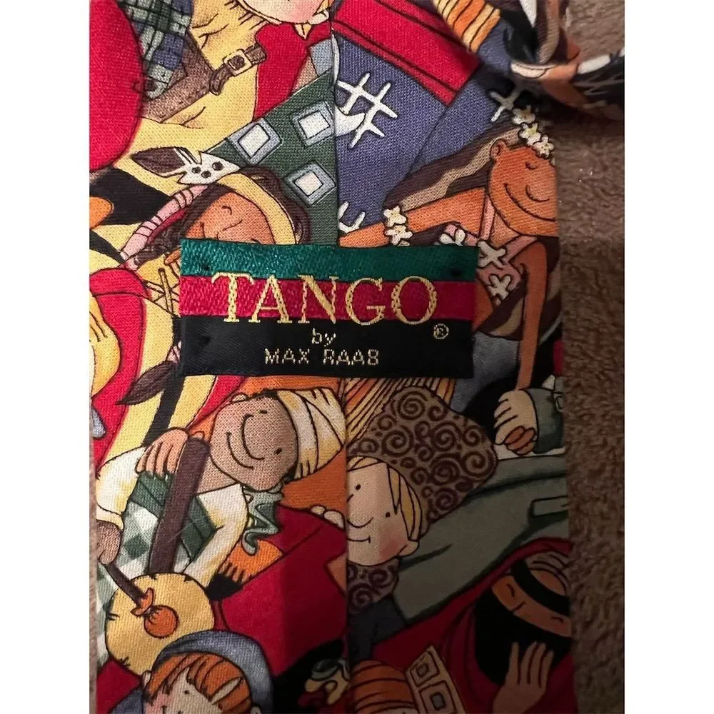 Vintage Tango by Max Raab Happy Children Geometric Necktie Multicolor tie career